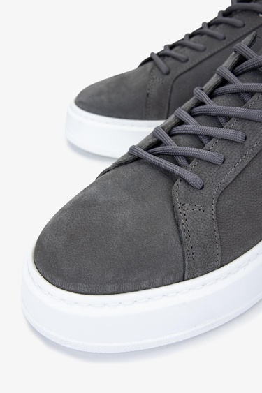  Valmenti Erkek Gri Hakiki Deri Sneakers & Spor Ayakkabı