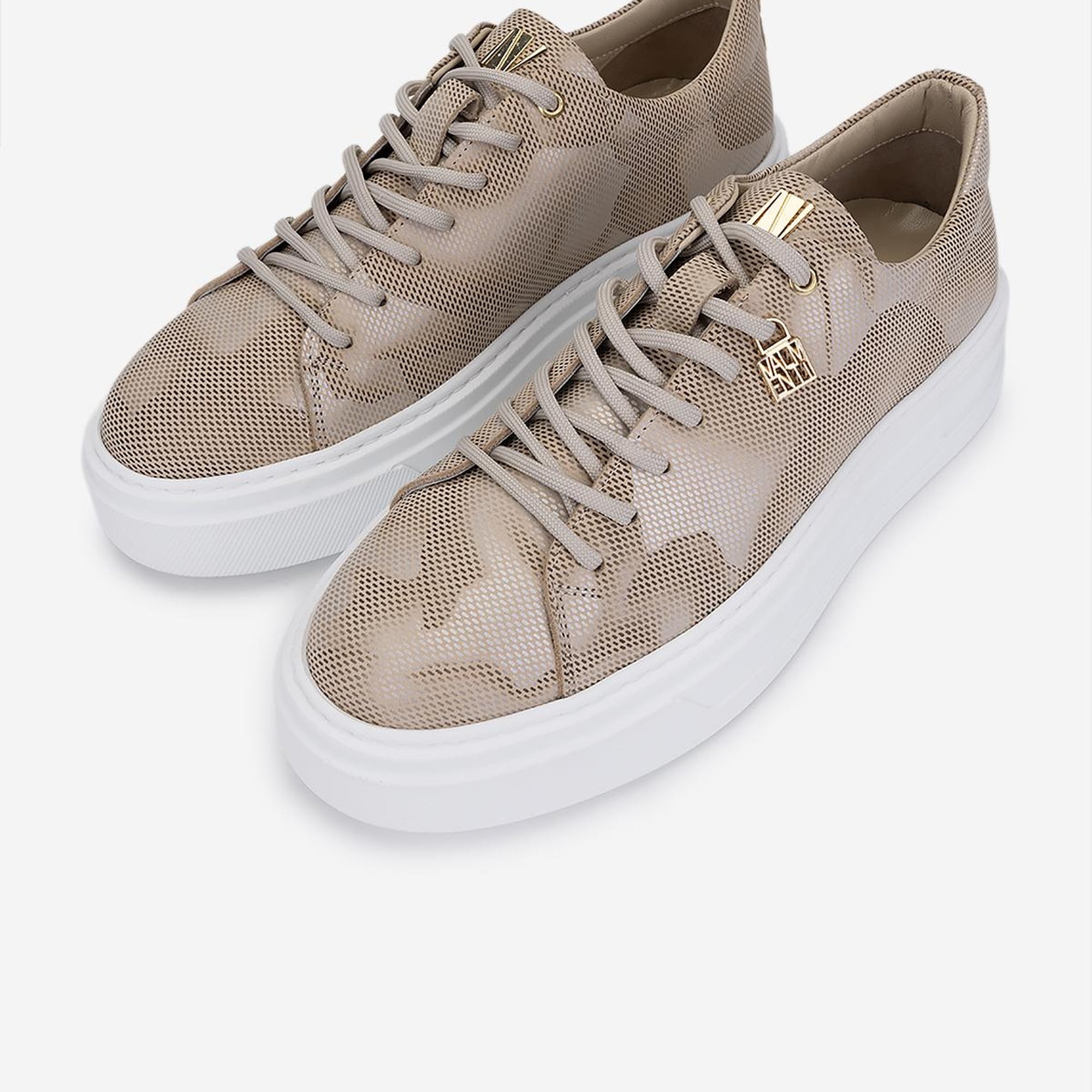 Valmenti Erkek Bej Hakiki Deri Sneakers & Spor Ayakkabı