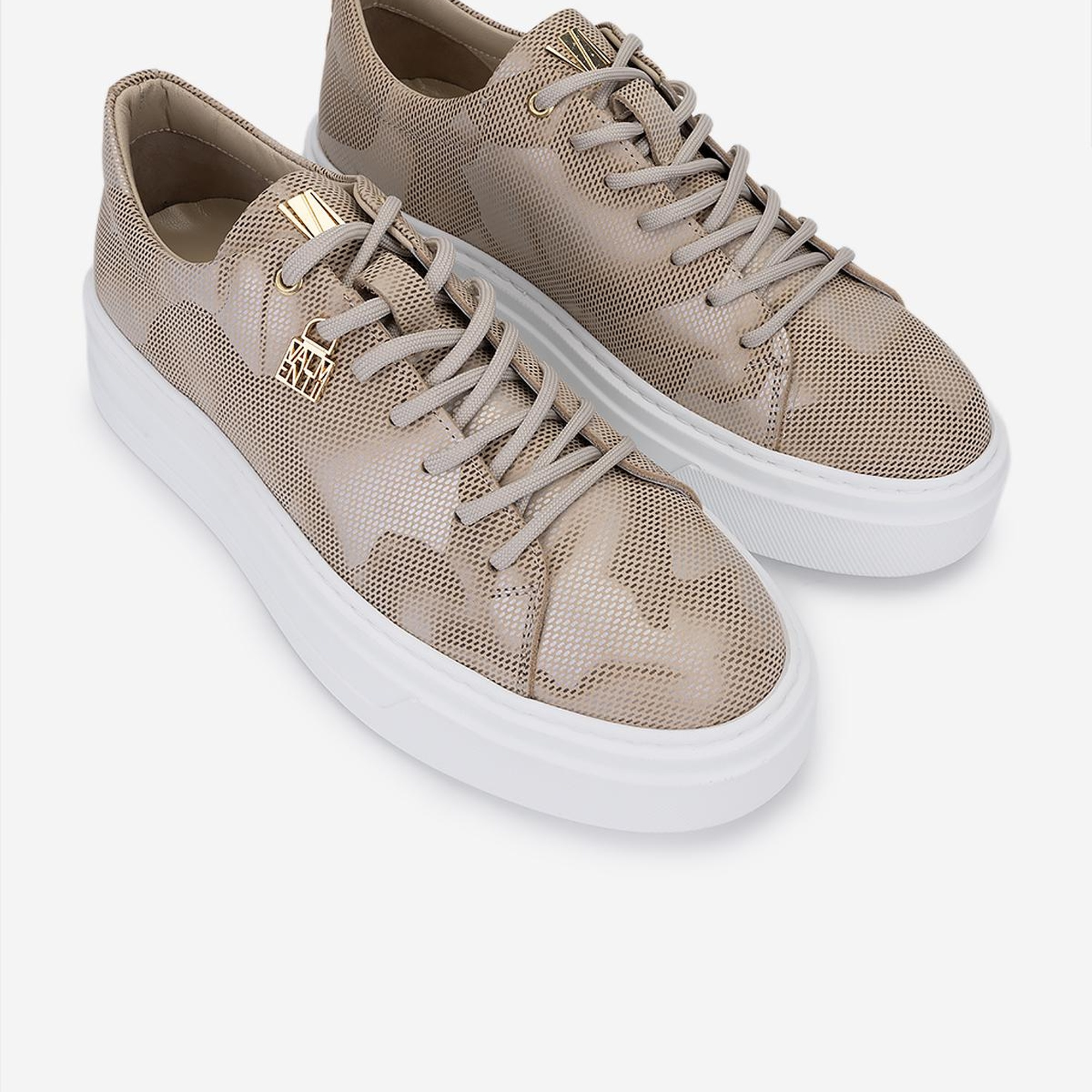 Valmenti Erkek Bej Hakiki Deri Sneakers & Spor Ayakkabı