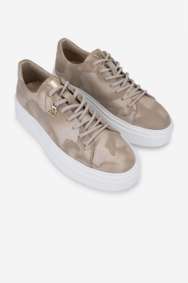  Valmenti Erkek Bej Hakiki Deri Sneakers & Spor Ayakkabı