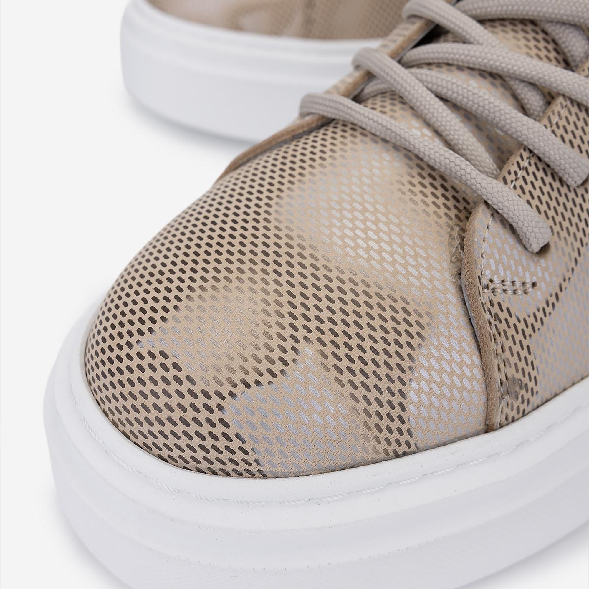 Valmenti Erkek Bej Hakiki Deri Sneakers & Spor Ayakkabı