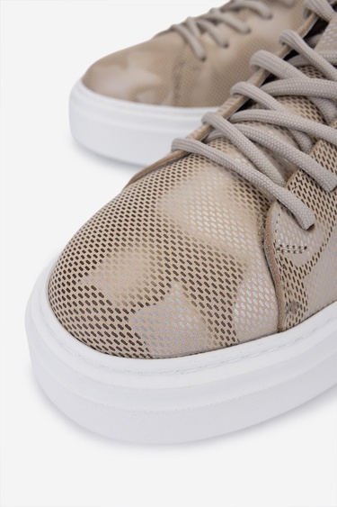  Valmenti Erkek Bej Hakiki Deri Sneakers & Spor Ayakkabı