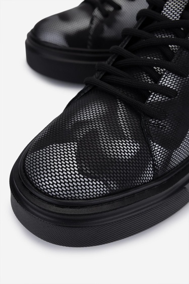  Valmenti Erkek Siyah Hakiki Deri Sneakers & Spor Ayakkabı