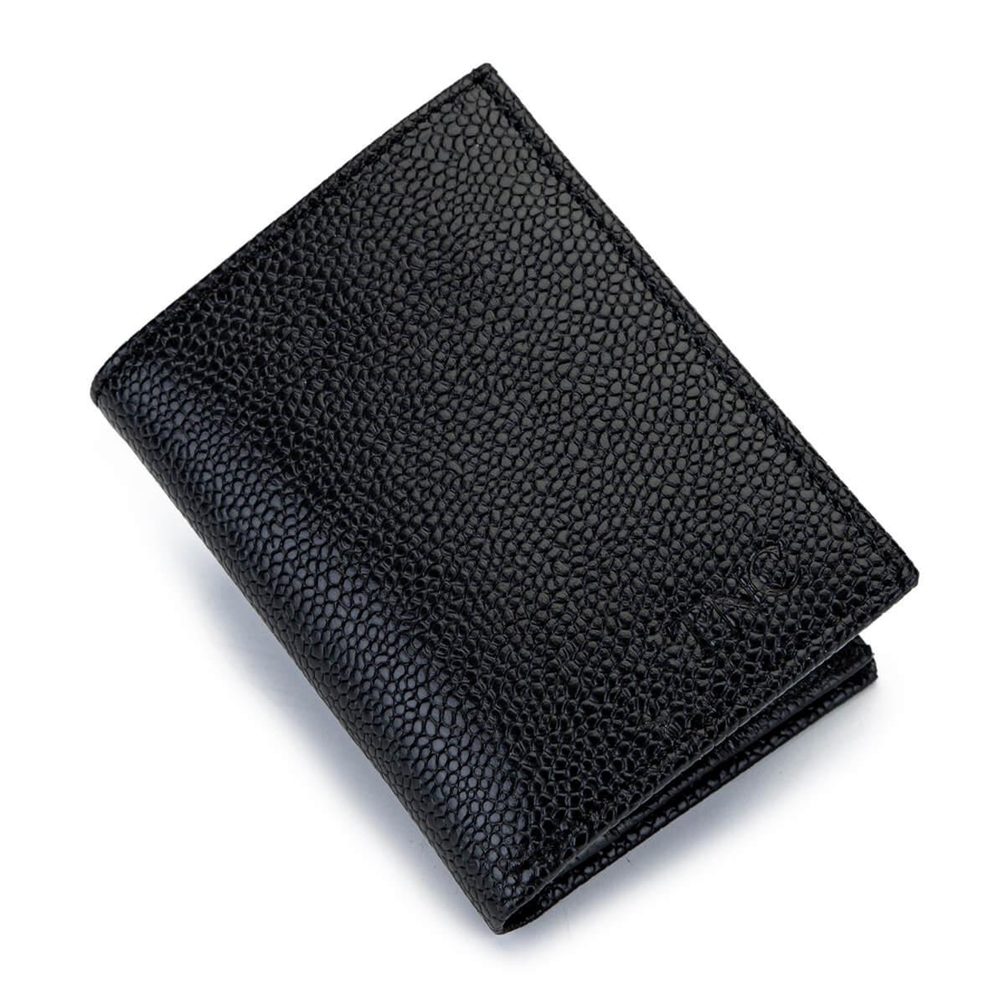 Tamer Tanca Erkek Hakiki Deri Siyah Floter Kartlık