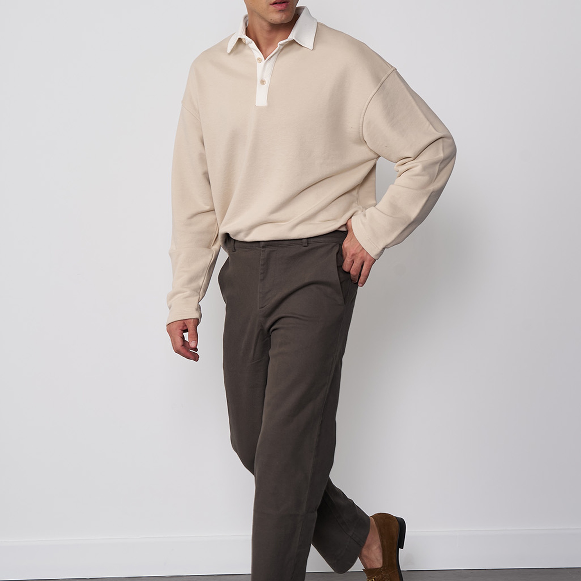 Straight Gabardin Pantolon