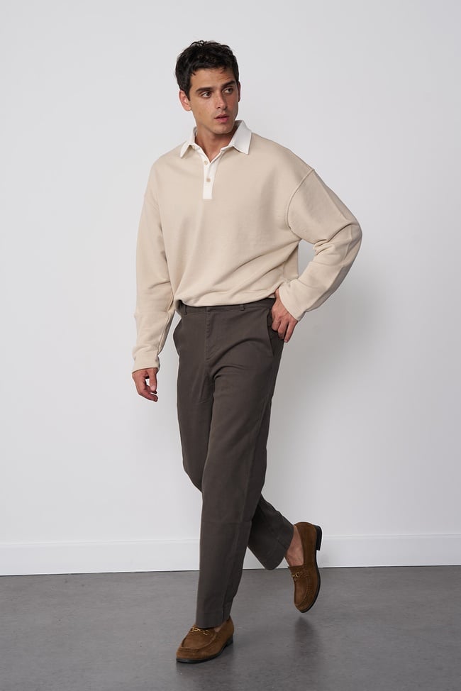  Straight Gabardin Pantolon