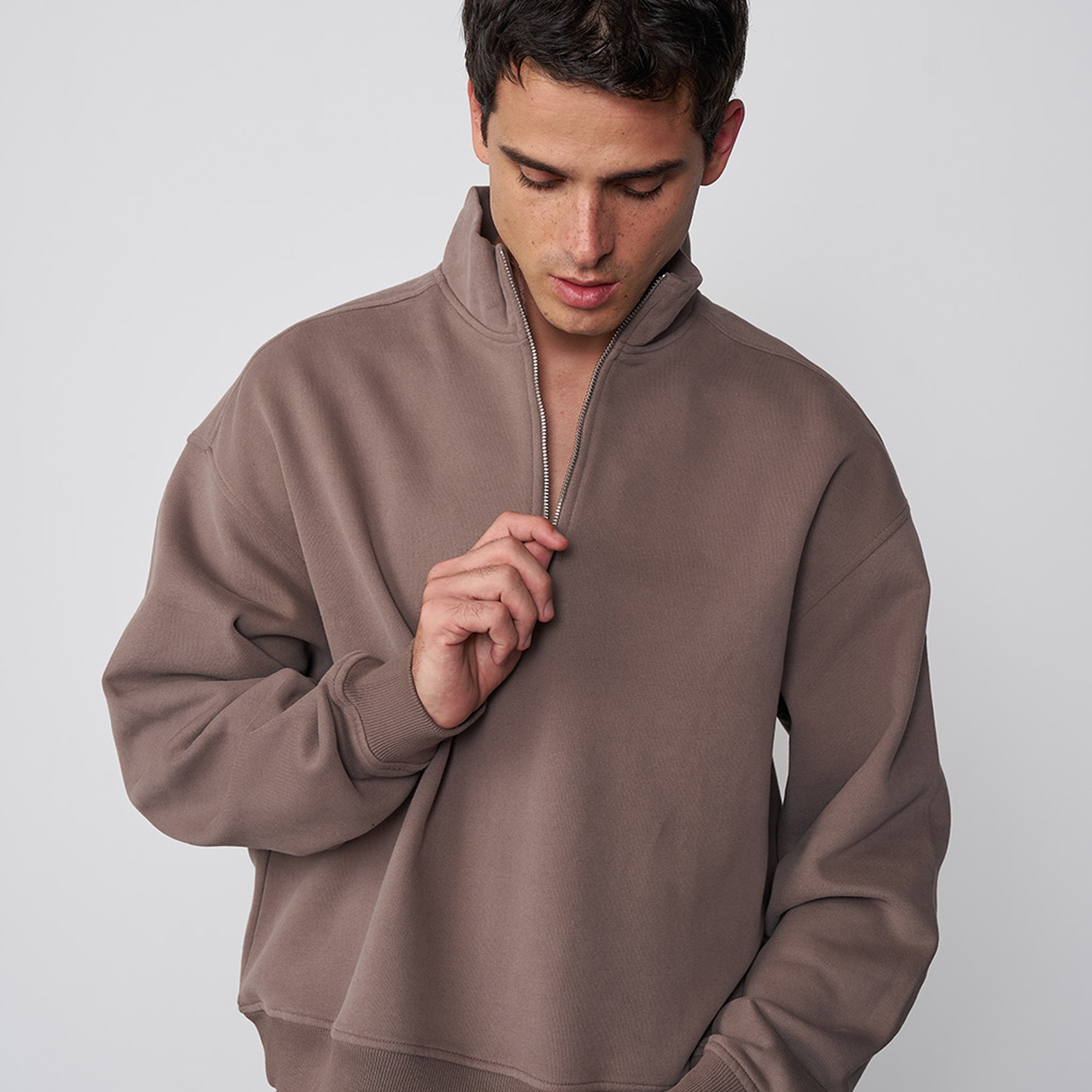 Dik Yaka Oversize Sweatshirt