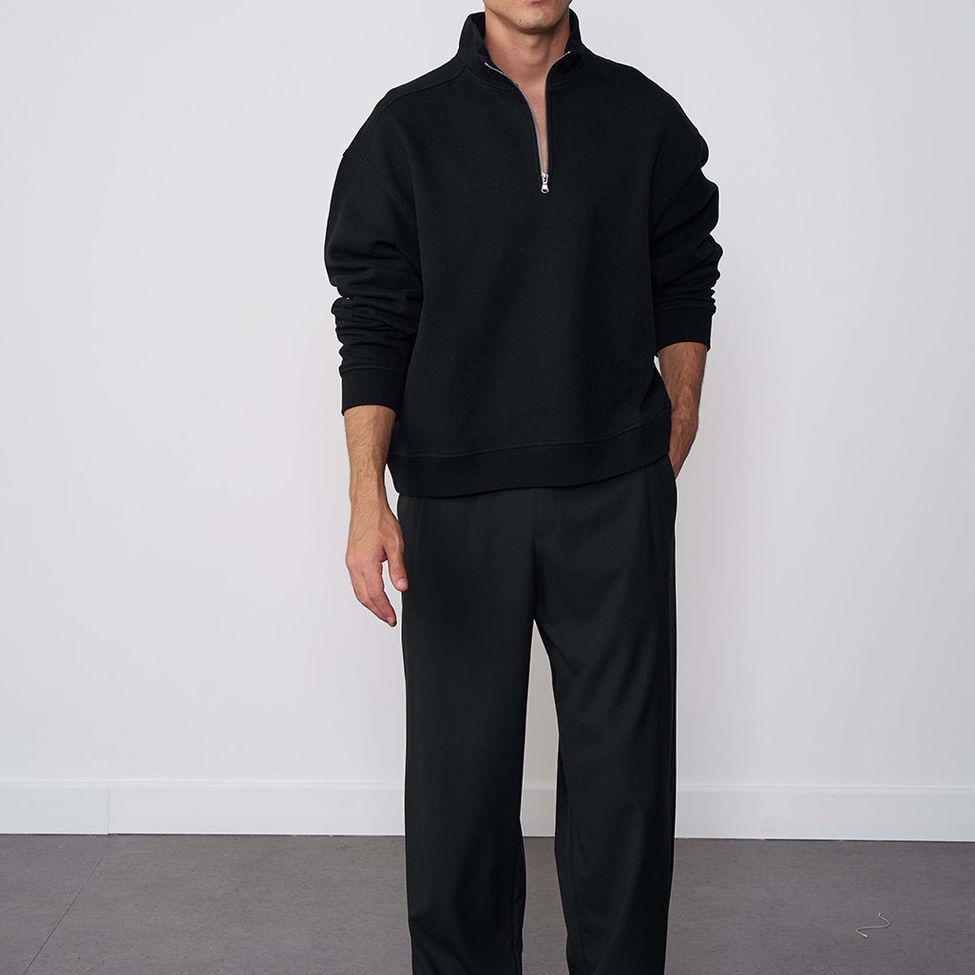 Dik Yaka Oversize Sweatshirt