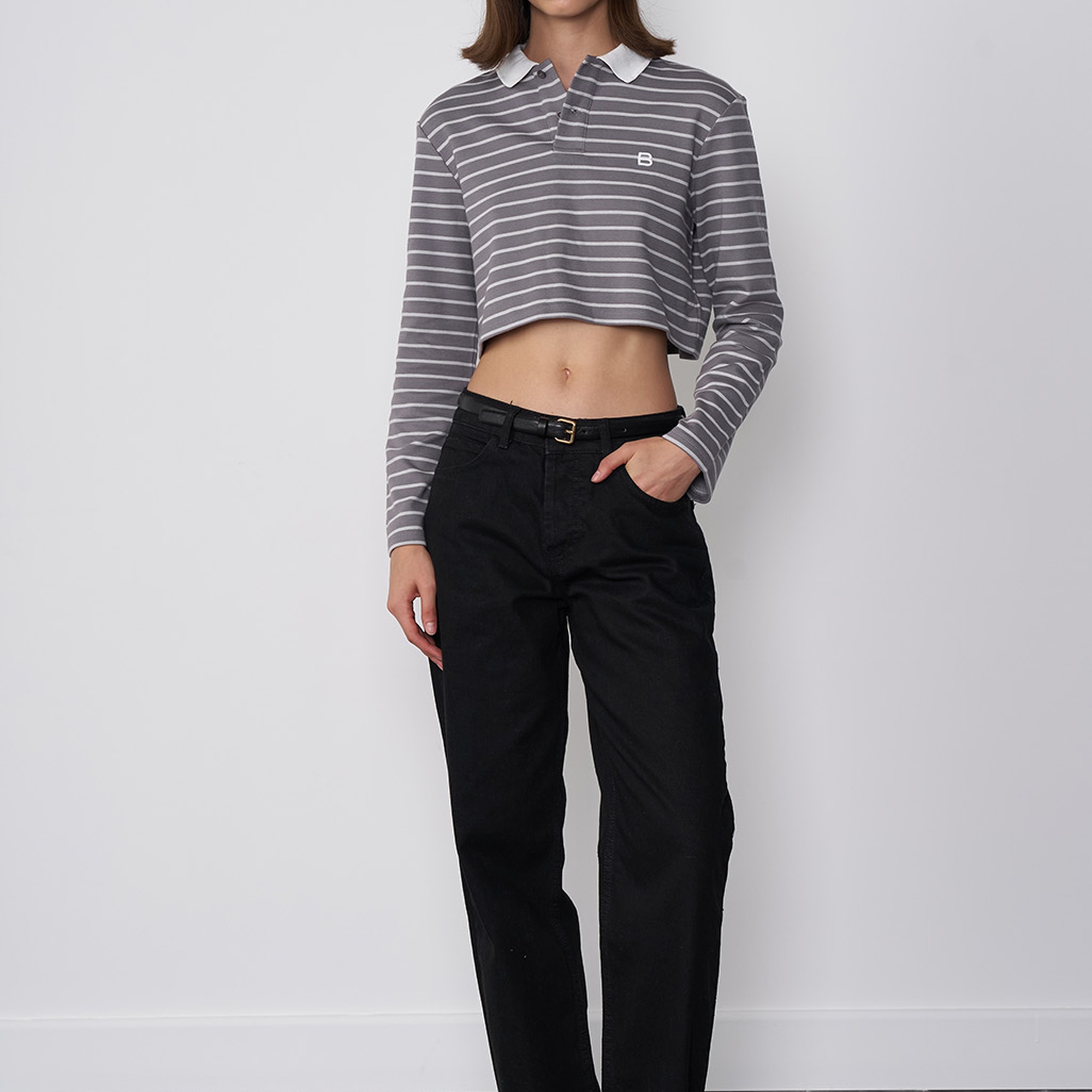 Uzun Kollu Polo Yaka Bluz