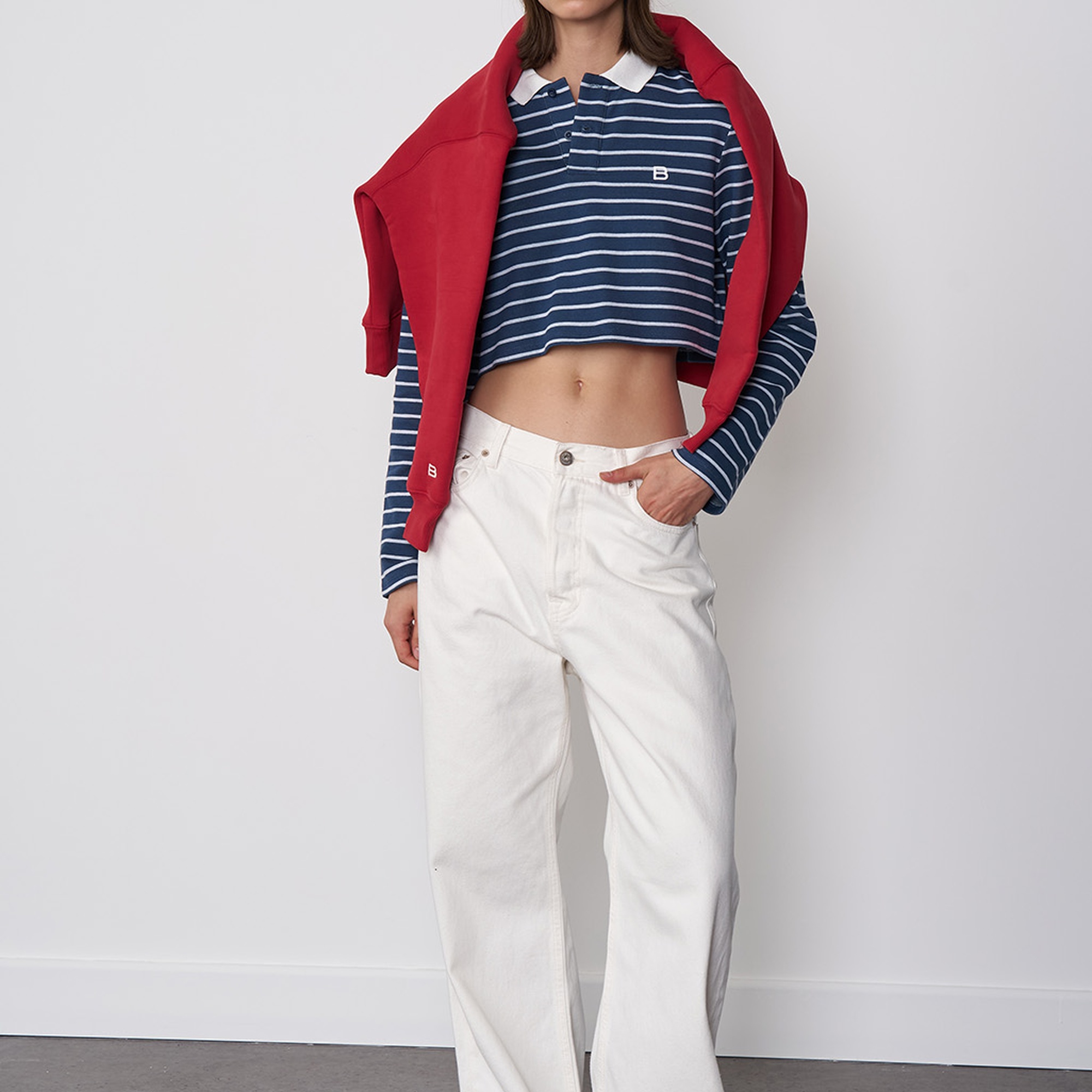 Uzun Kollu Polo Yaka Bluz