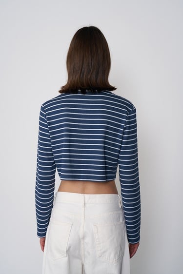  Uzun Kollu Polo Yaka Bluz