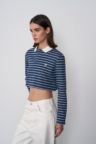  Uzun Kollu Polo Yaka Bluz