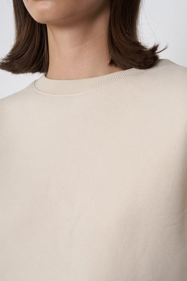  Oversize Kısa Sweatshirt
