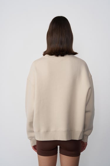  Oversize Kısa Sweatshirt