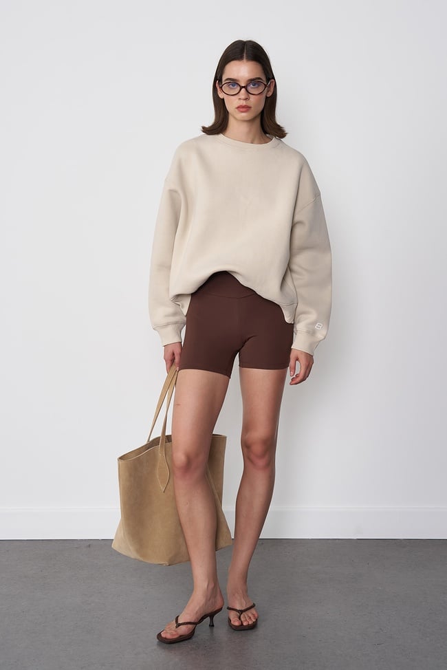  Oversize Kısa Sweatshirt