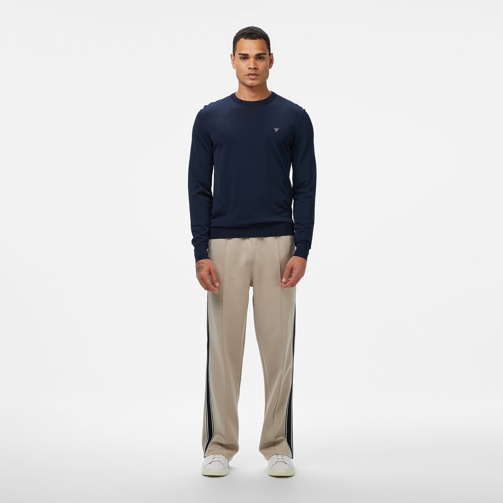 Guess Erkek Lacivert Kazak