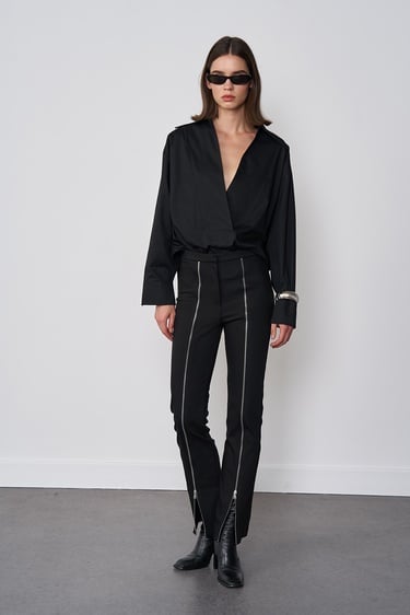  Fermuar Detaylı Pantolon