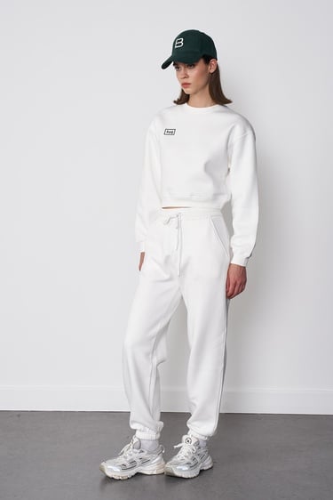  Basic Crop Sweatshirt