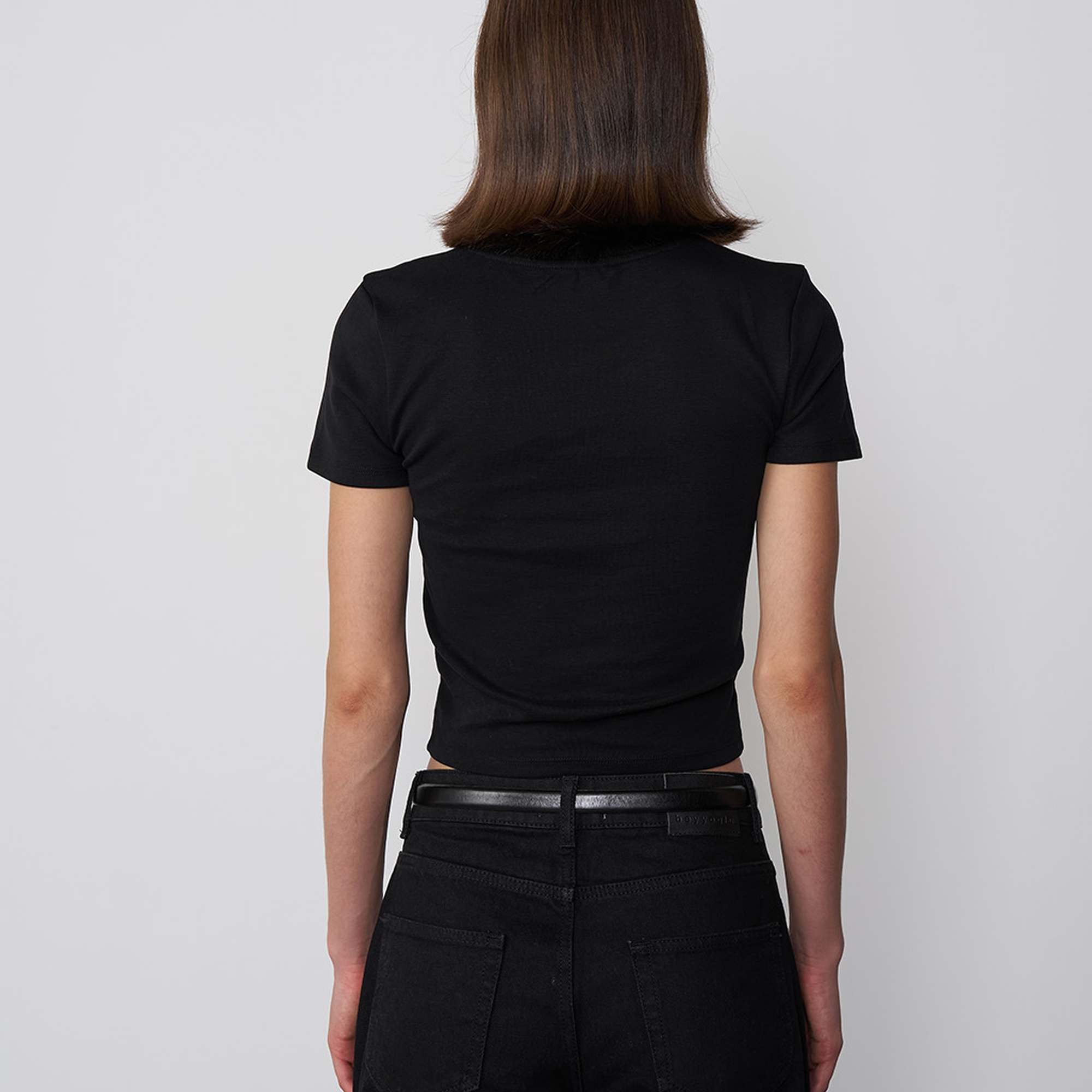 Baskılı Crop Tshirt