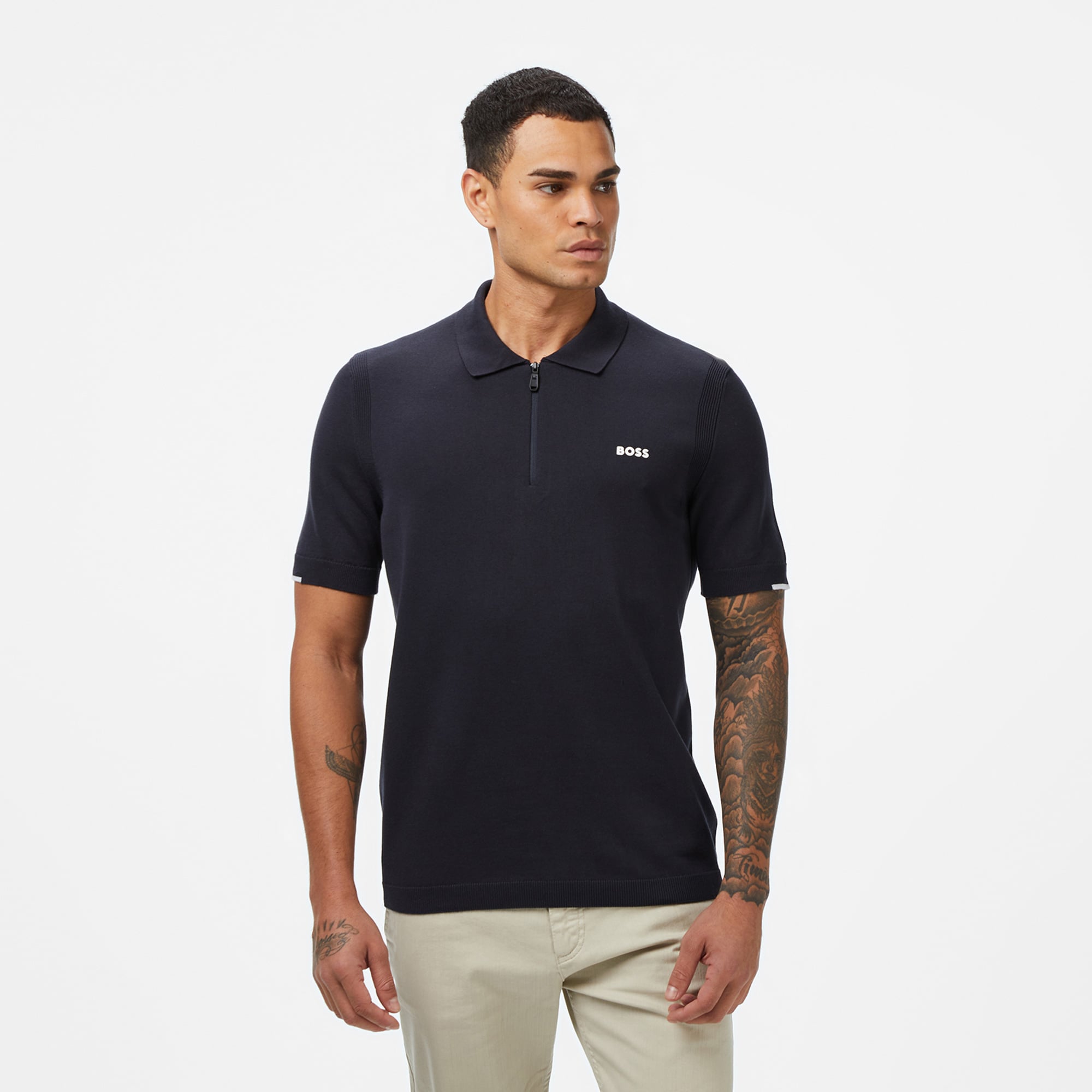  Boss Ever-X Erkek Lacivert Triko