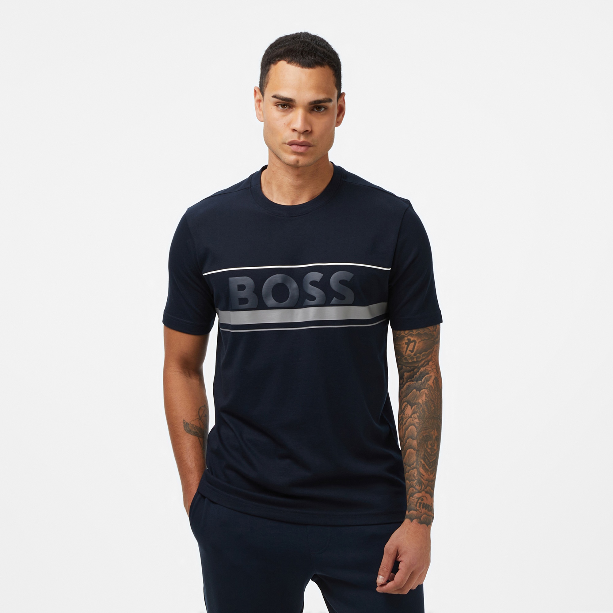 Boss Iconic Erkek Koyu Mavi T-Shirt
