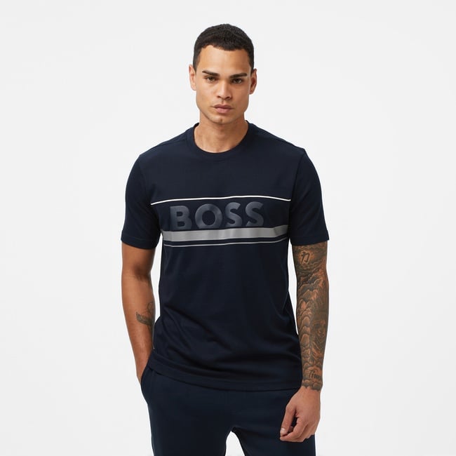  Boss Iconic Erkek Koyu Mavi T-Shirt