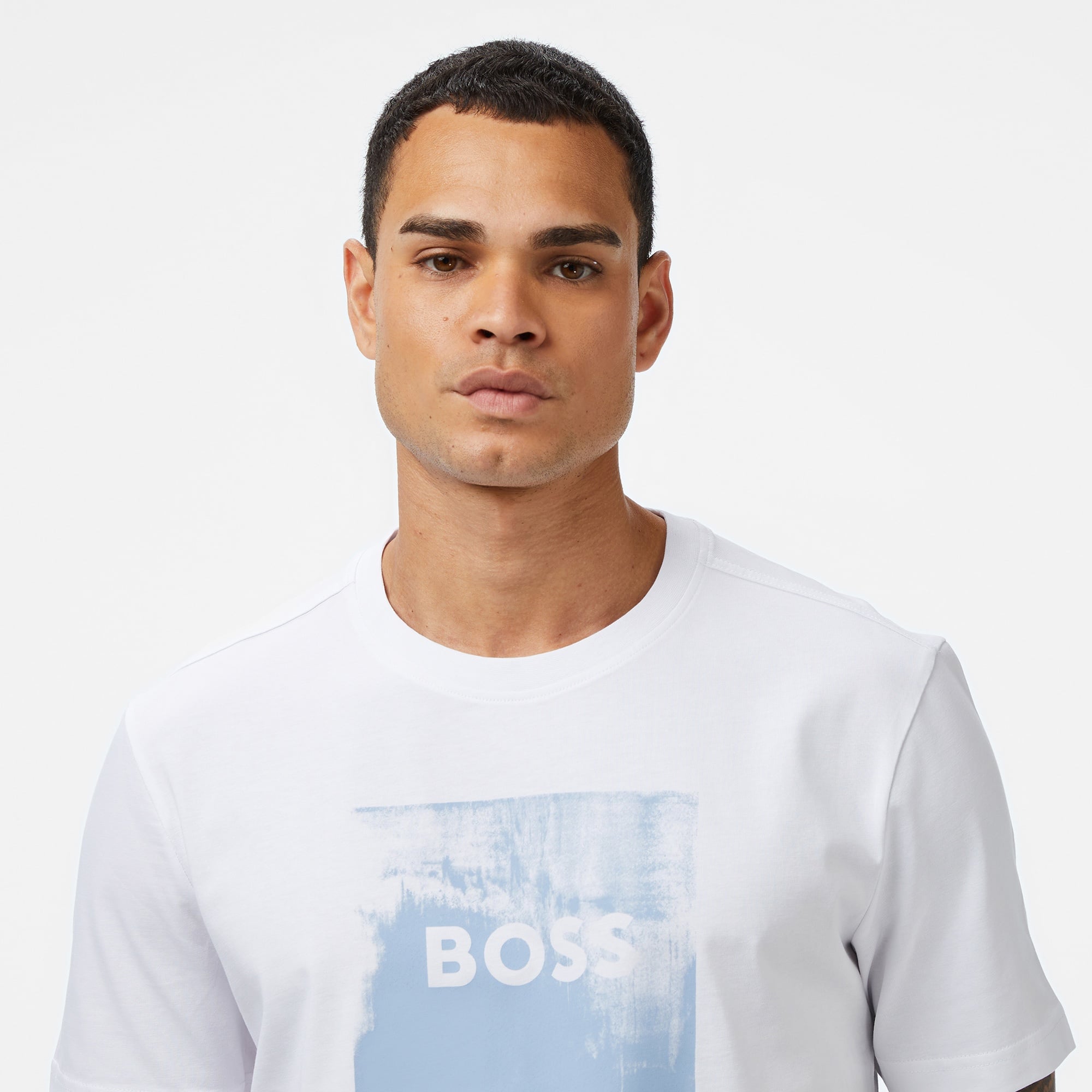 Boss Wheel Erkek Beyaz T-Shirt