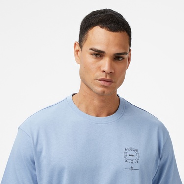  Boss Voyage Erkek Açık Mavi T-Shirt