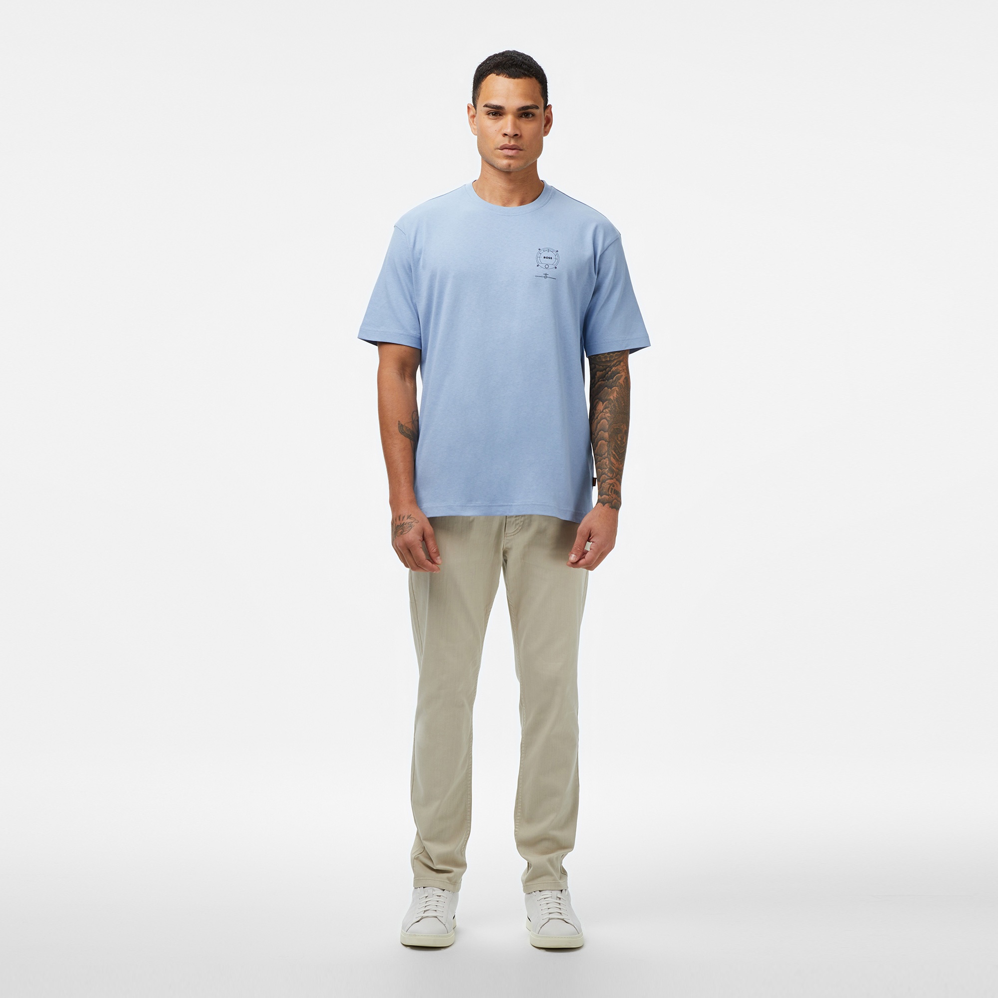 Boss Voyage Erkek Açık Mavi T-Shirt