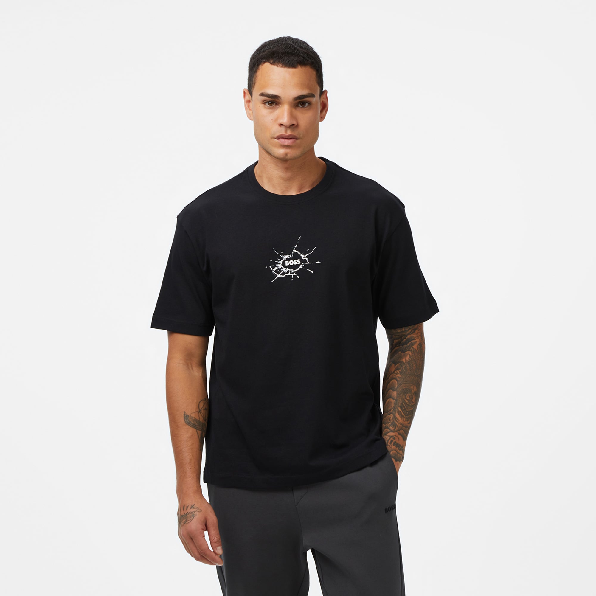  Boss Voyage Erkek Siyah T-Shirt