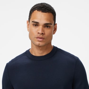  Boss Asac Erkek Koyu Mavi Triko