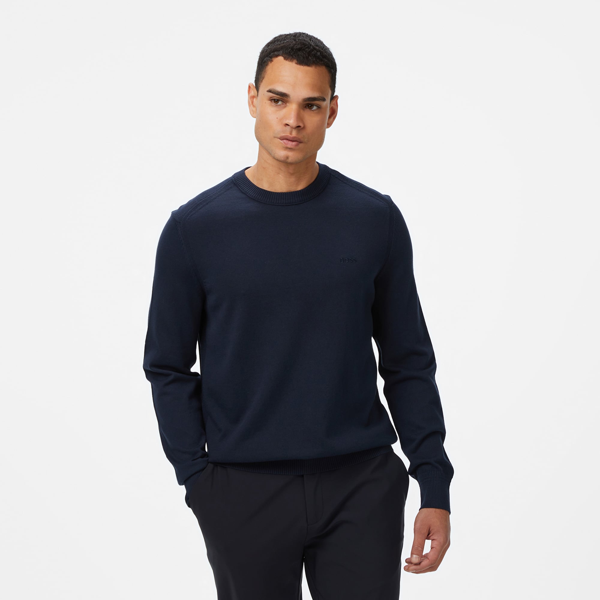  Boss Asac Erkek Koyu Mavi Triko