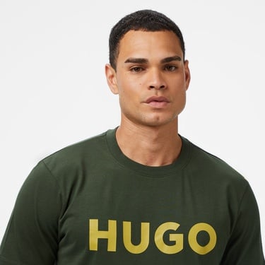  Hugo Dulivio Erkek Koyu Yeşil T-Shirt