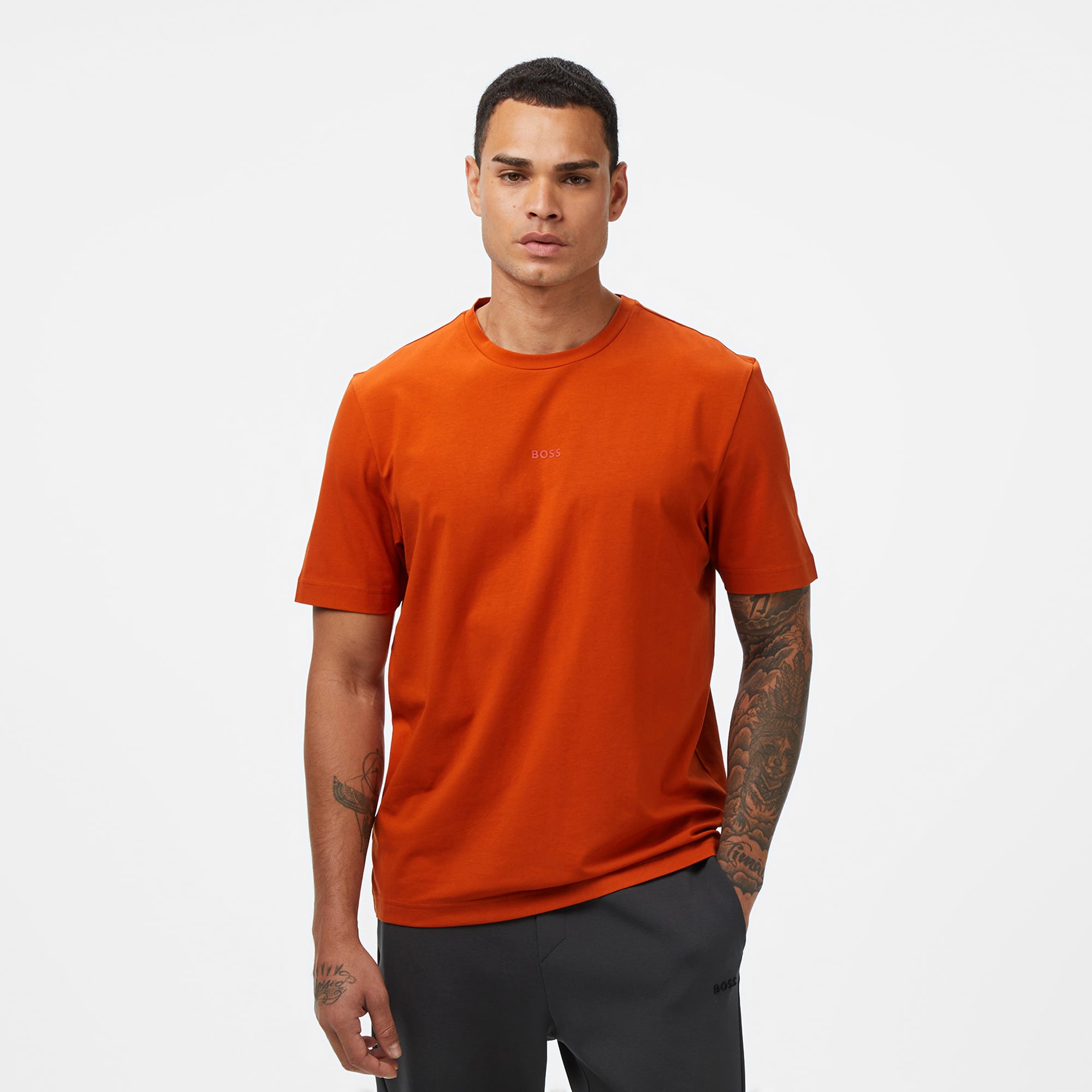  Boss Erkek Açık Turuncu T-Shirt