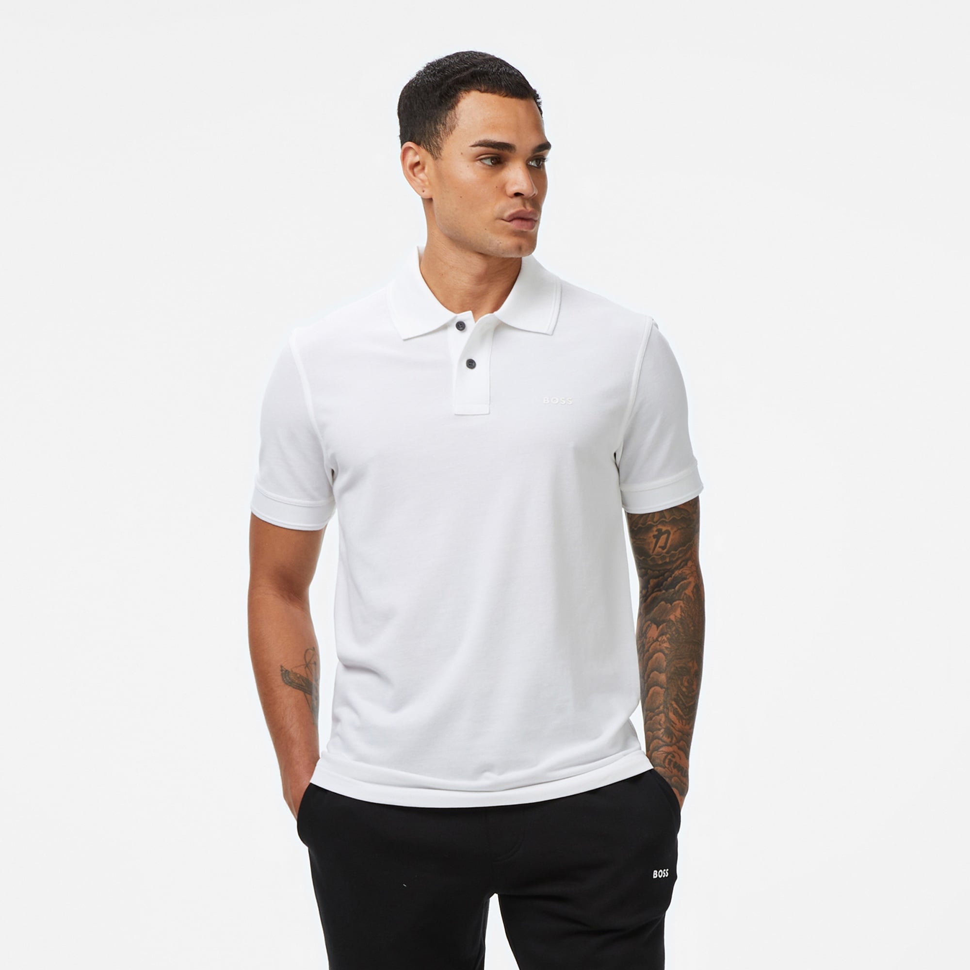 Boss Prime Erkek Beyaz Polo