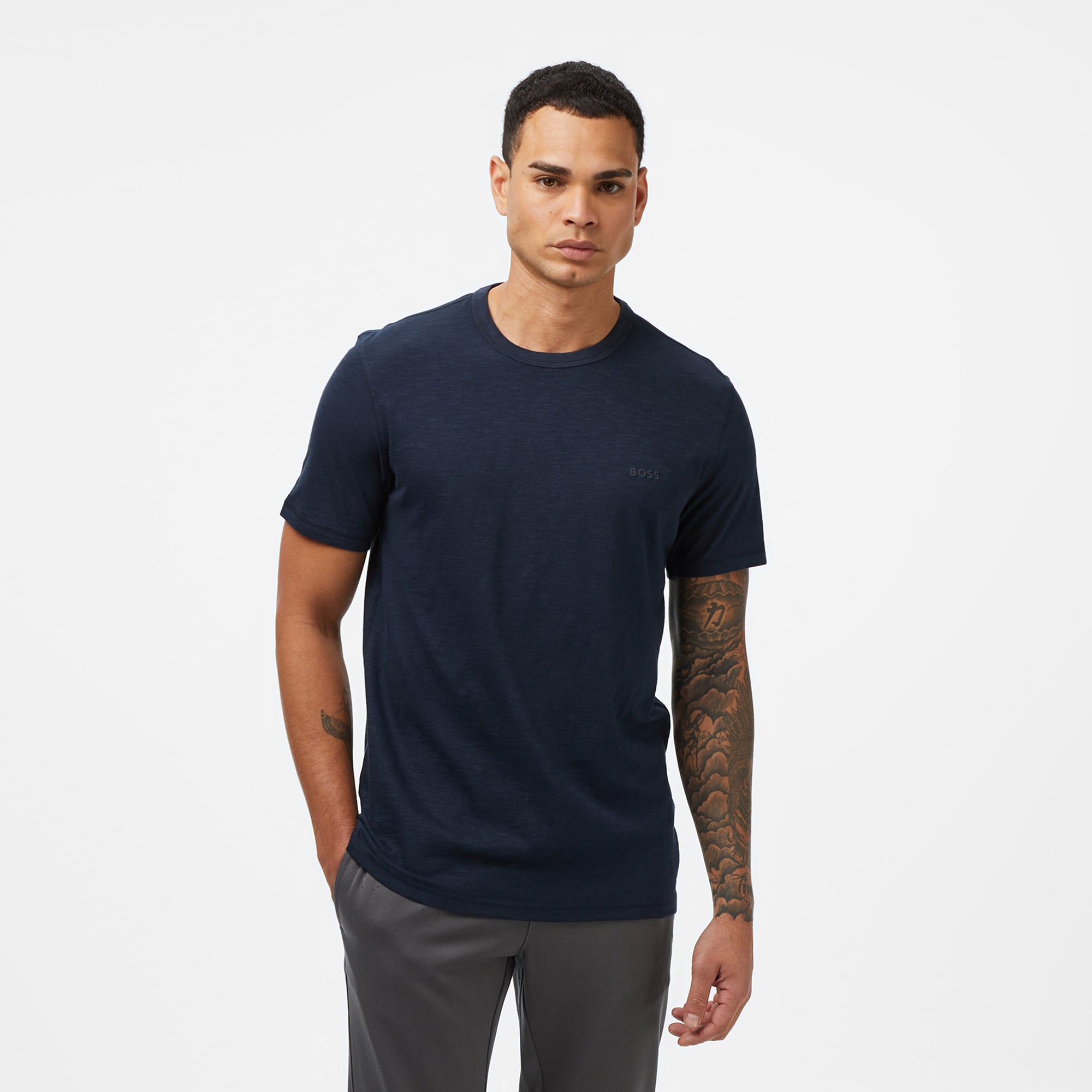  Boss Tegood Erkek Lacivert T-Shirt