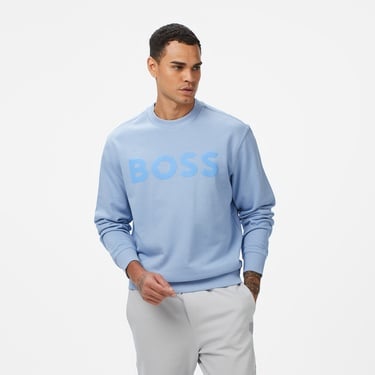  Boss Erkek Açık Mavi Sweatshirt