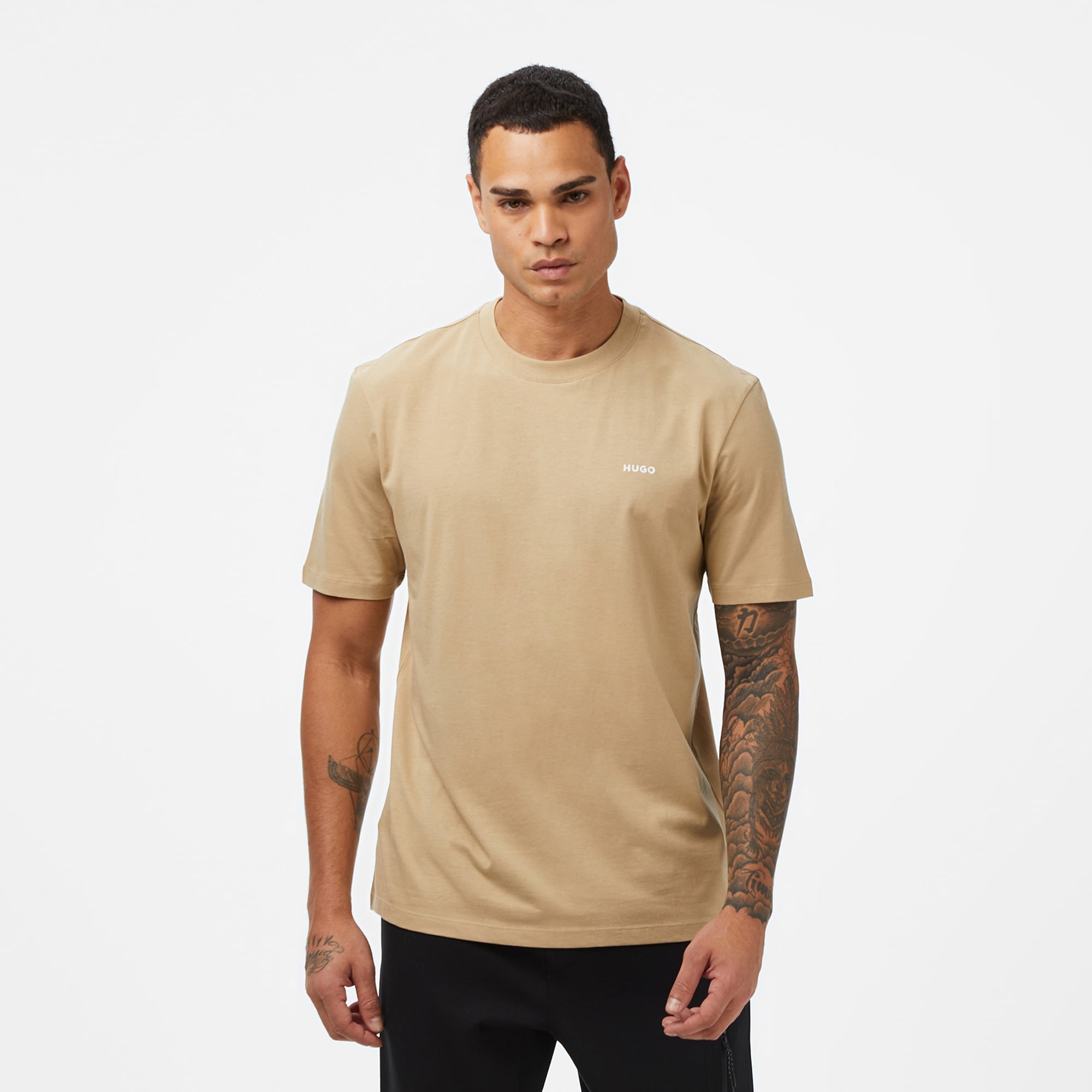 Hugo Dero 222 Erkek Bej T-Shirt