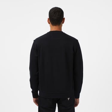  Guess Triangle Erkek Siyah Sweatshirt