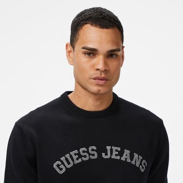  Guess Jeans Erkek Siyah Triko