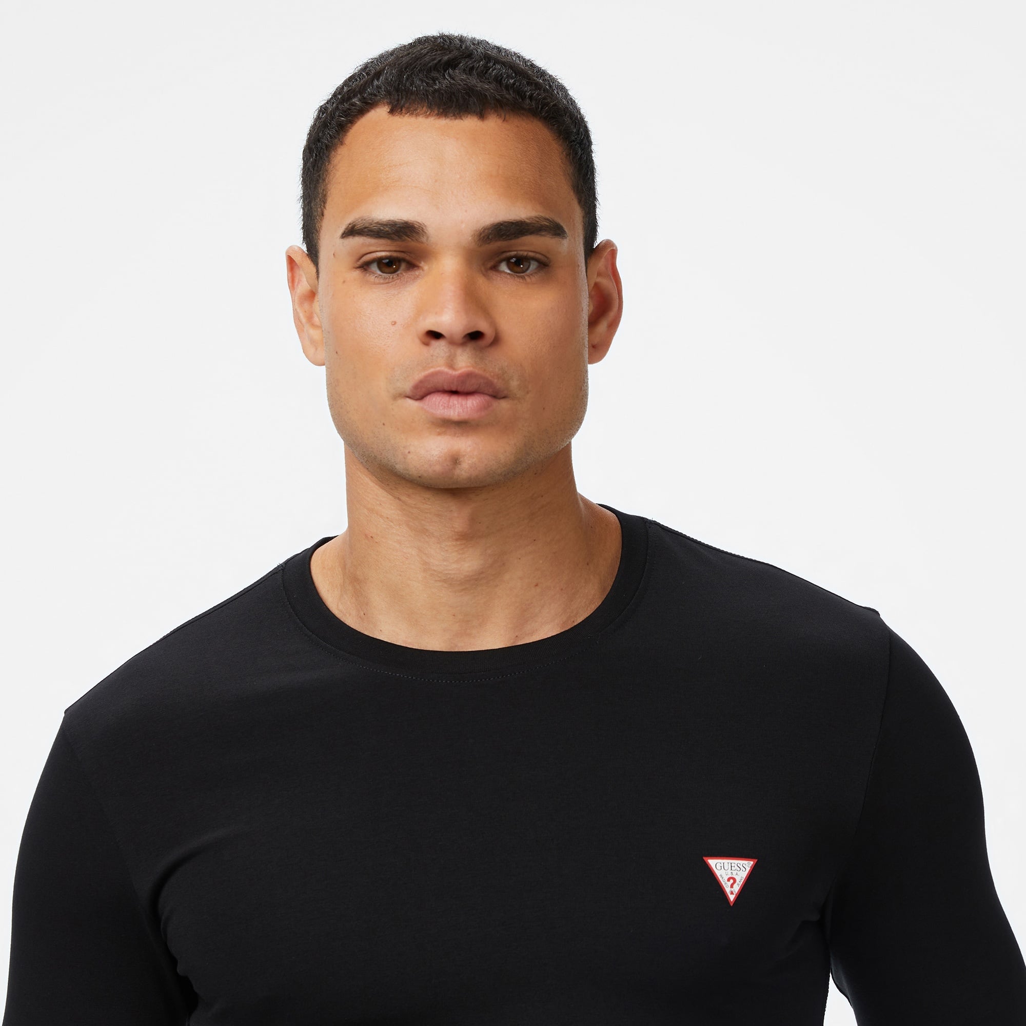 Guess Core Slim Fit Erkek Siyah T-Shirt