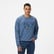 Guess Davis Terry Erkek Mavi Sweatshirt