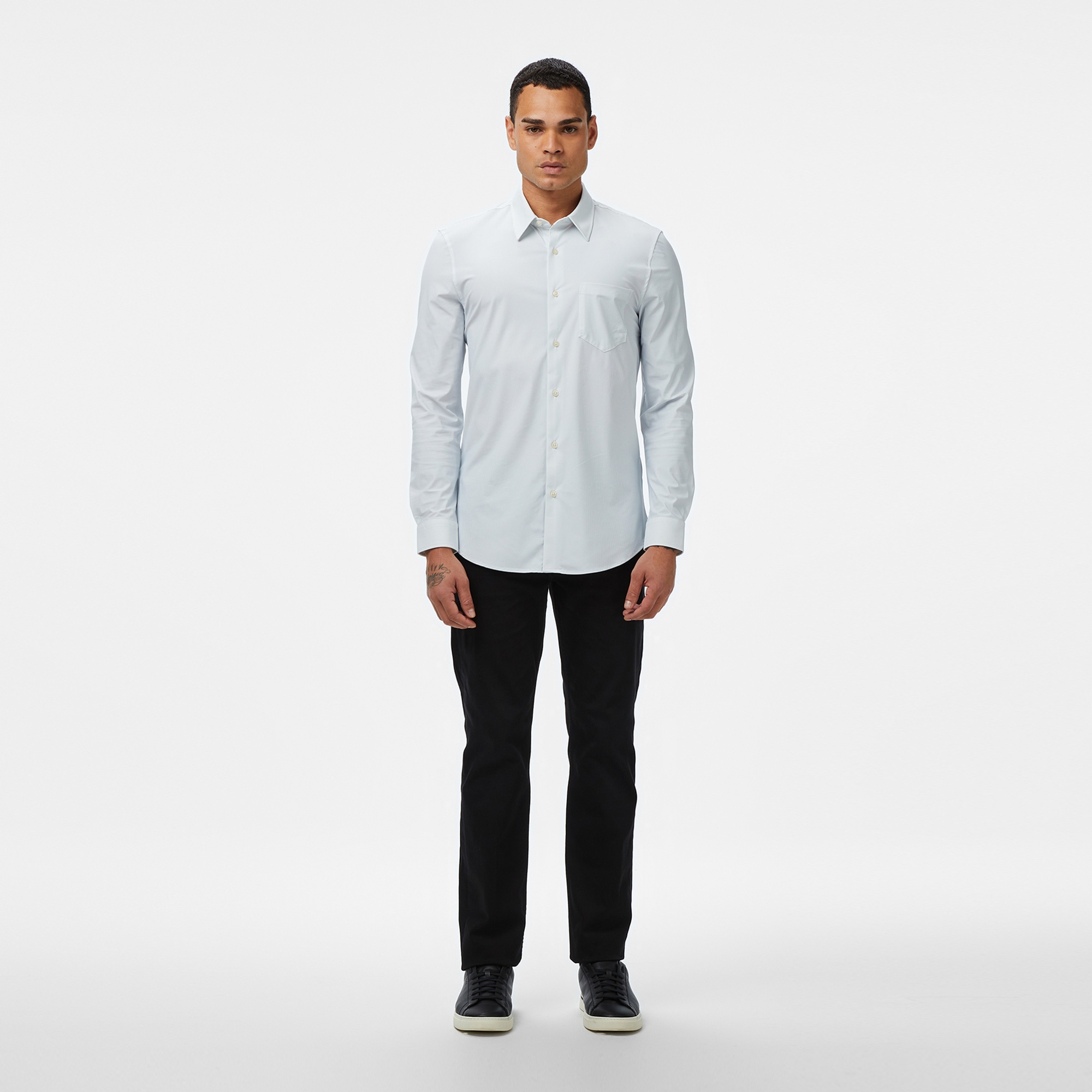 Guess Sunset Slim Fit Erkek Mavi Gömlek