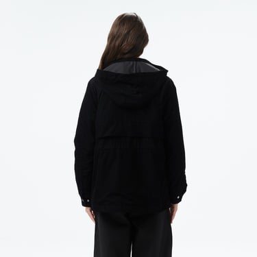  Lacoste Kadın Kapüşonlu Siyah Mont