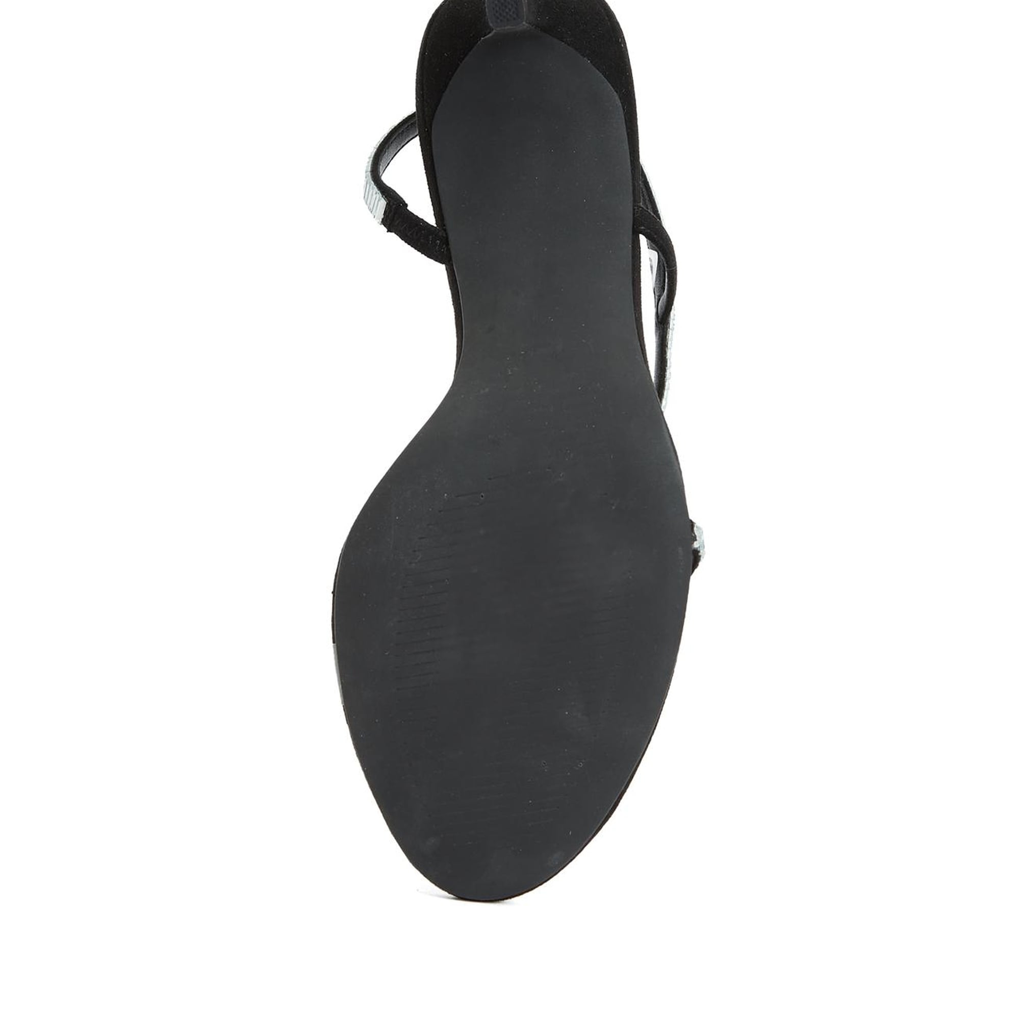 Divarese Kadın Siyah Taşlı Sandalet