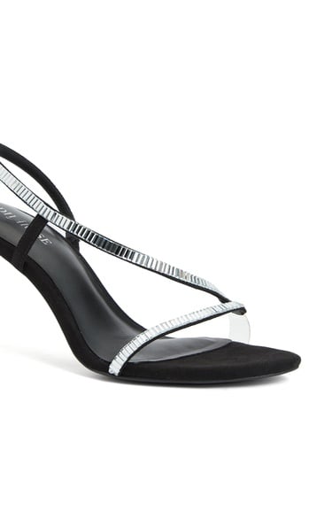  Divarese Kadın Siyah Taşlı Sandalet