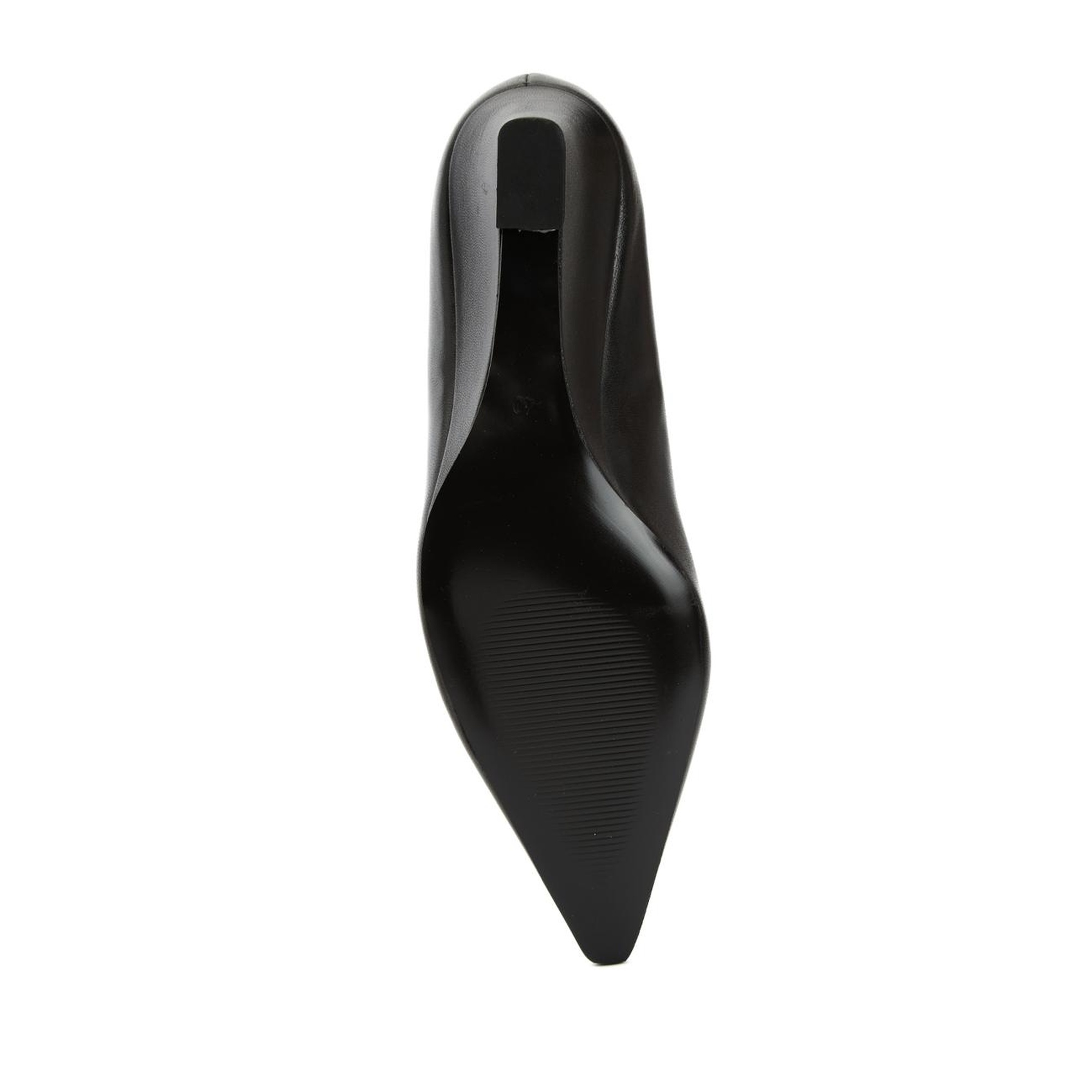 George Hogg Kadın Siyah Deri Topuklu Ayakkabı