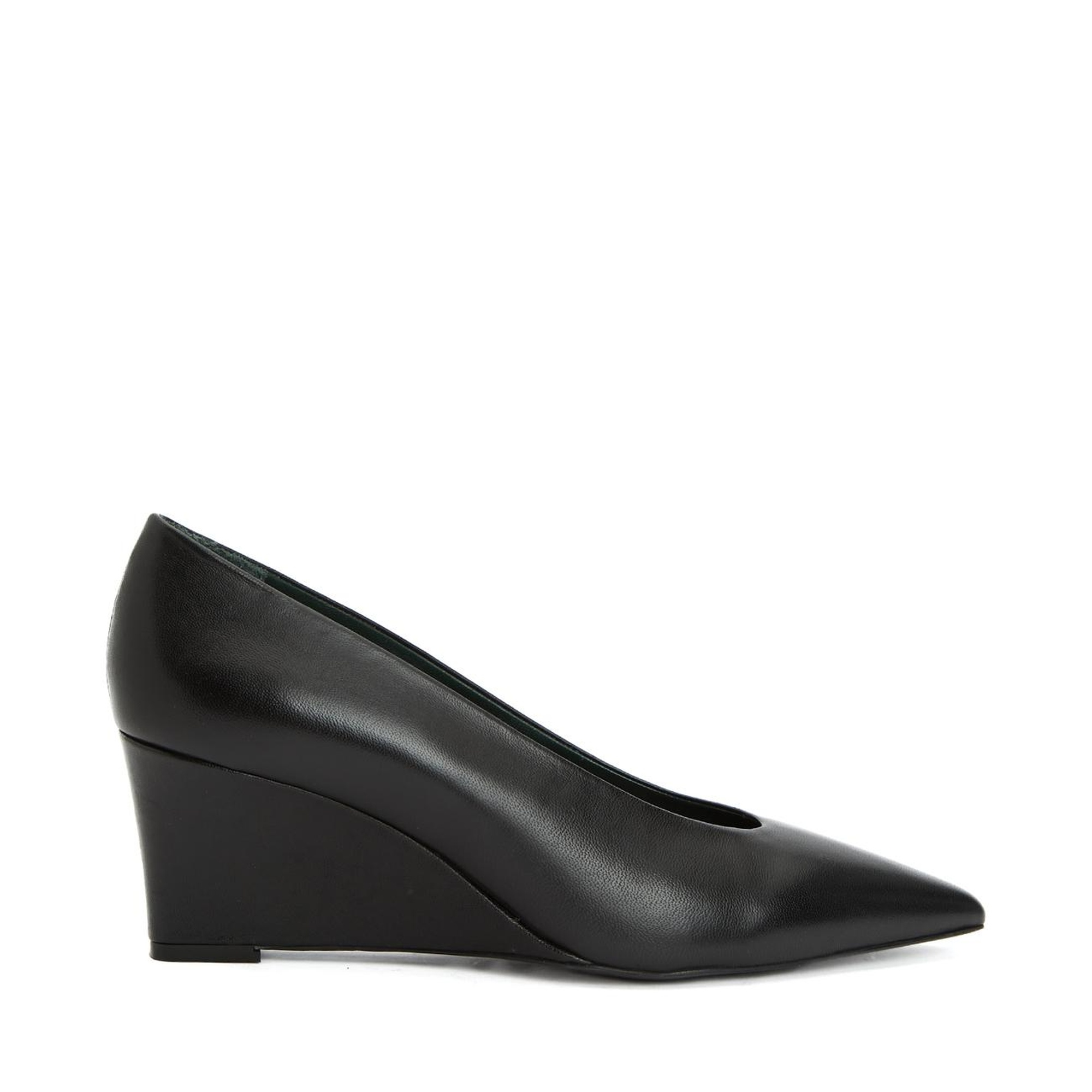 George Hogg Kadın Siyah Deri Topuklu Ayakkabı