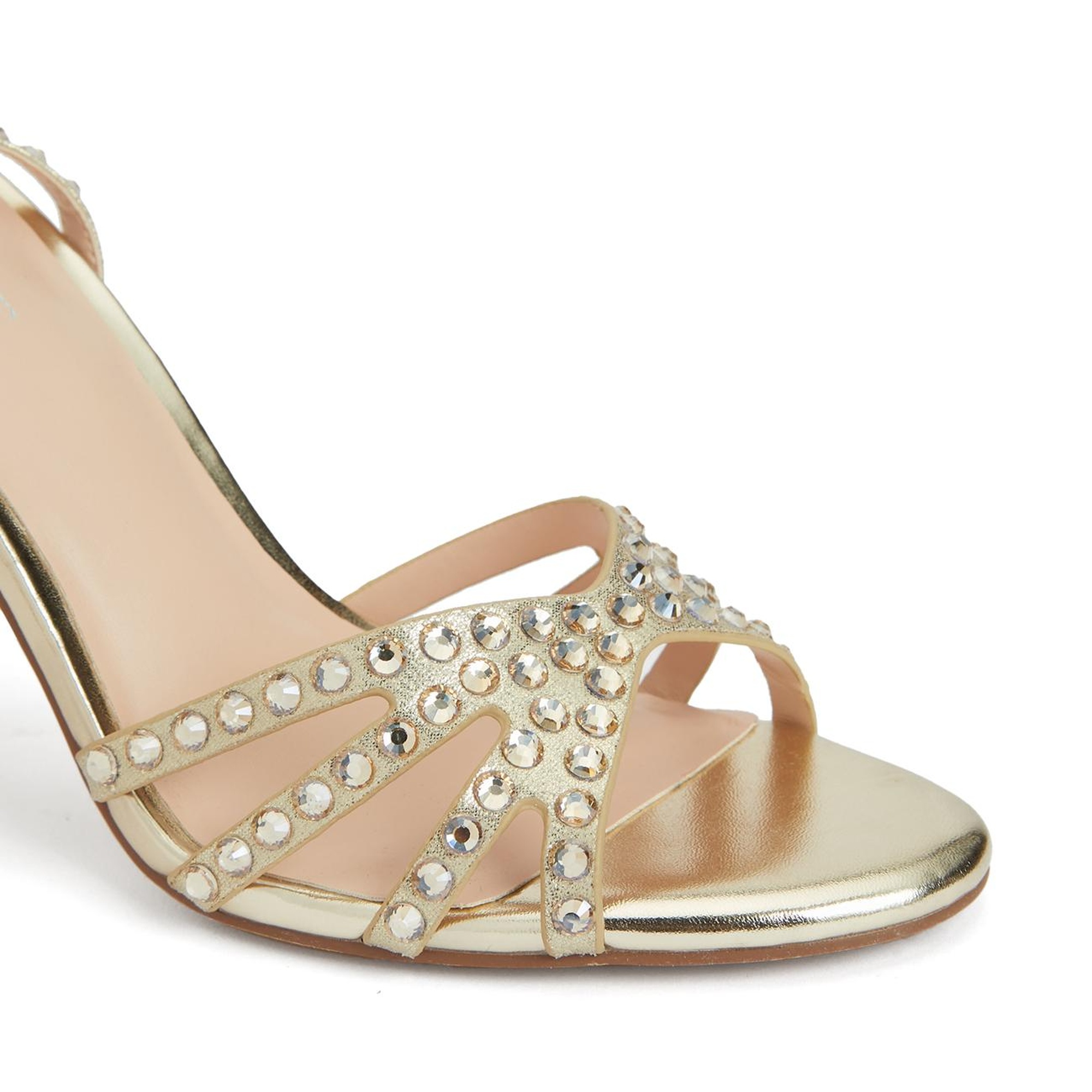 Divarese Kadın Gold Bantlı Sandalet