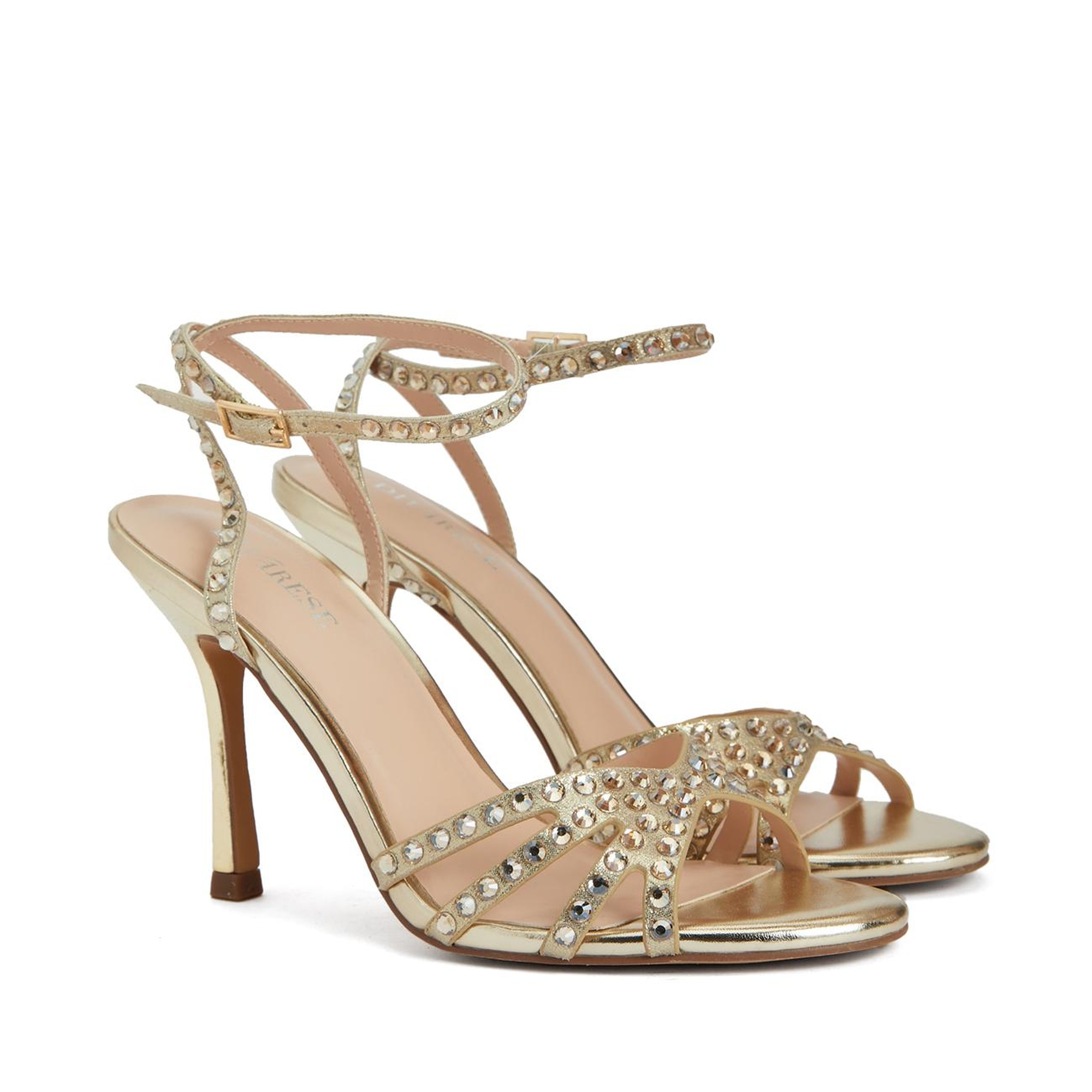 Divarese Kadın Gold Bantlı Sandalet